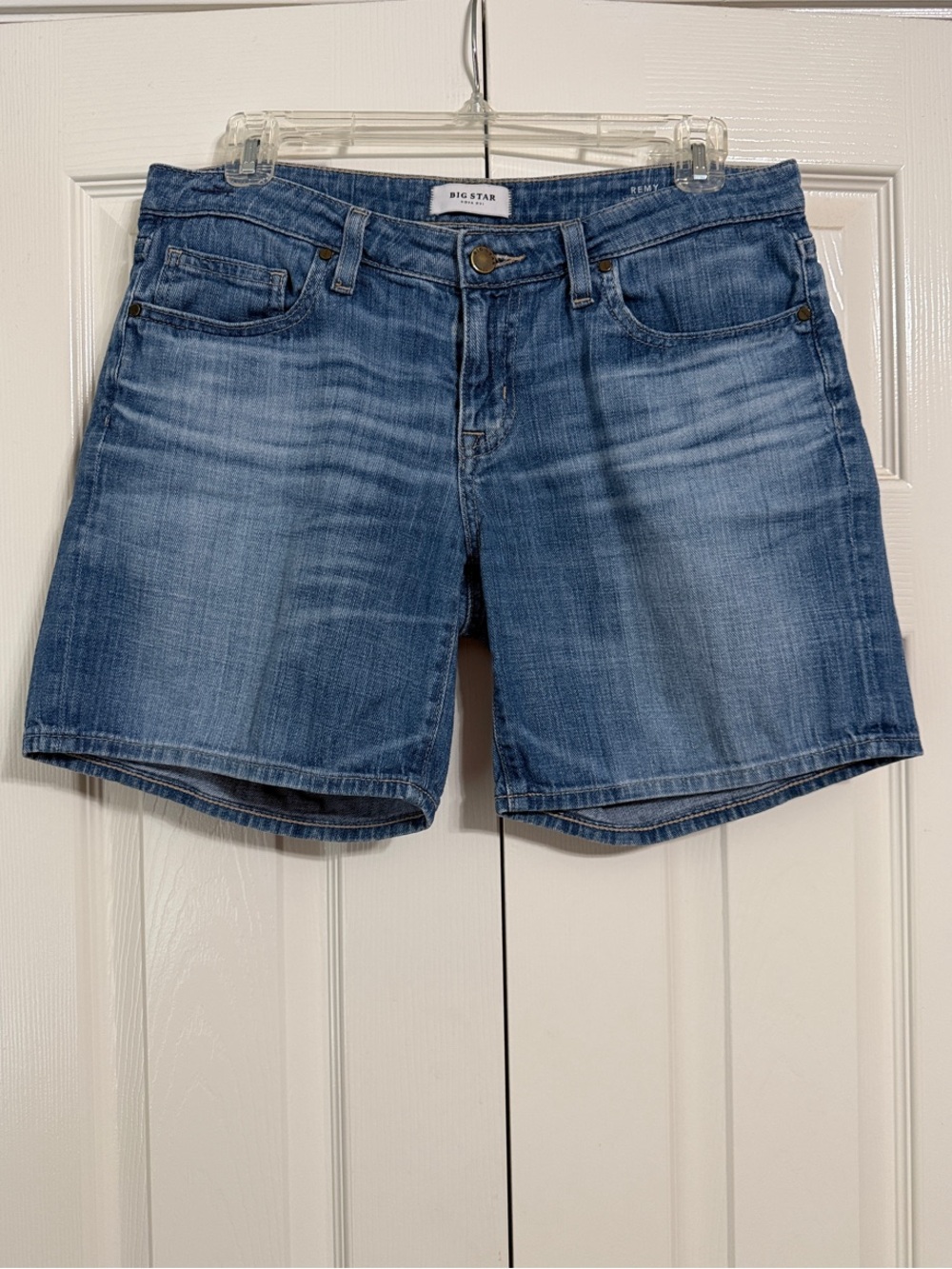Big Star Remy Low Rise Blue Denim Jean Shorts Size 29